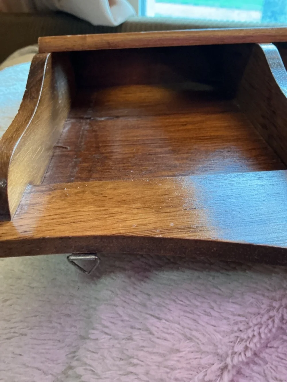 Vintage Wooden Heart Design Letter/Mail Holder Organizer Rare